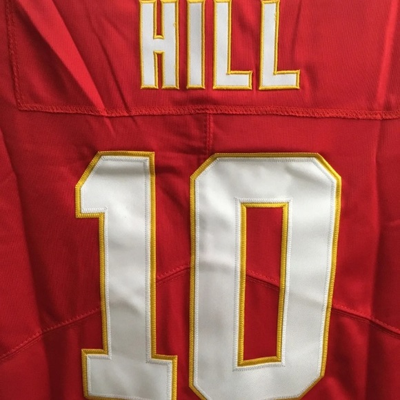 NIKE Kansas City Chiefs Tyreek Hill #10 Super Bowl LIV Stitched Jersey Size Sm - Picture 11 of 12